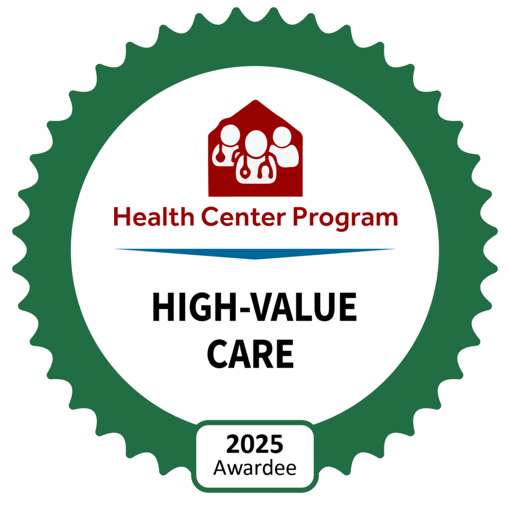 A badge that reads High-Value Care 2025